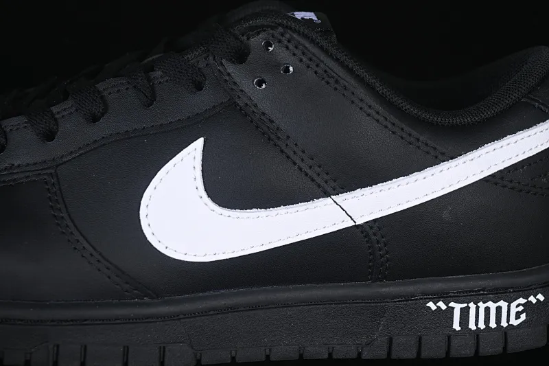 All categories Nk SB Dunk Series Nk SB Dunk Low High-end customized low-top sneakers Nike SB Dunk Low All black and white hook Anniversary high-end customized low-top casual sneakers HF5441-100